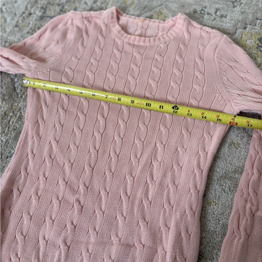 Ralph Lauren Pink Cable Knit Sweater - Picture 7 of 8